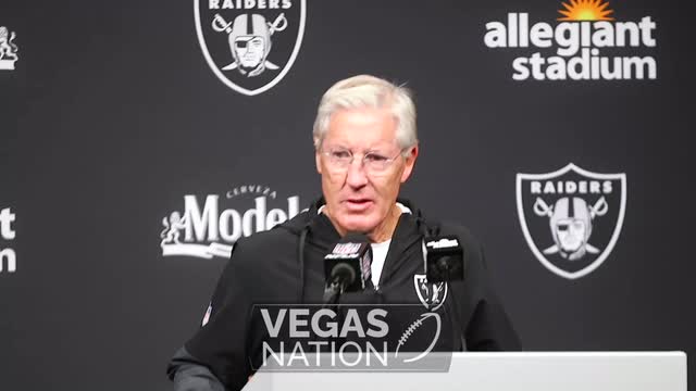 Las Vegas Review Journal Sports | Pete Carroll news conference following the team’s Week 6 win
