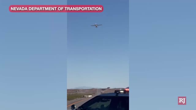Las Vegas Review Journal News | Plane makes emergency landing on freeway near Las Vegas