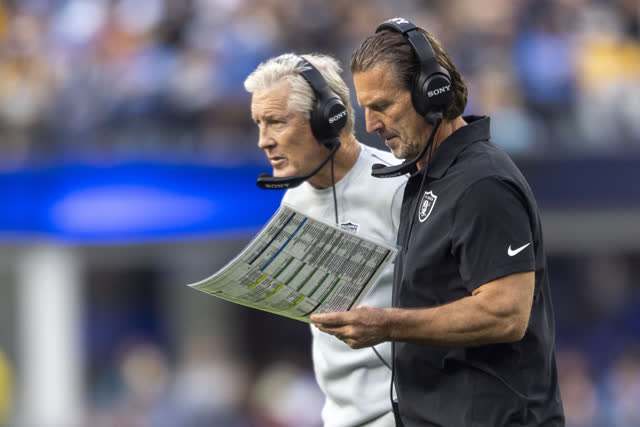 Las Vegas Review Journal Sports | Raiders postgame with Pete Carroll, Geno Smith and Eric Stokes