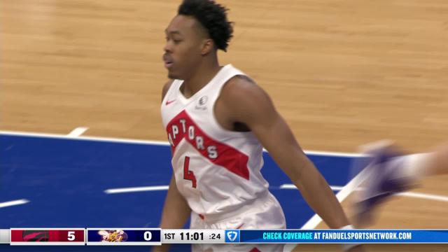 Barnes Shines with All-Around Performance in Raptors' Win