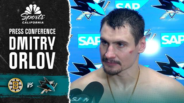 Dmitry Orlov's Massive Hit Sets Tone in Sharks' Statement Win Over Bruins