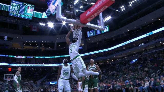 Brown's 30 Points Helps Celtics Survive Bucks in Overtime Classic